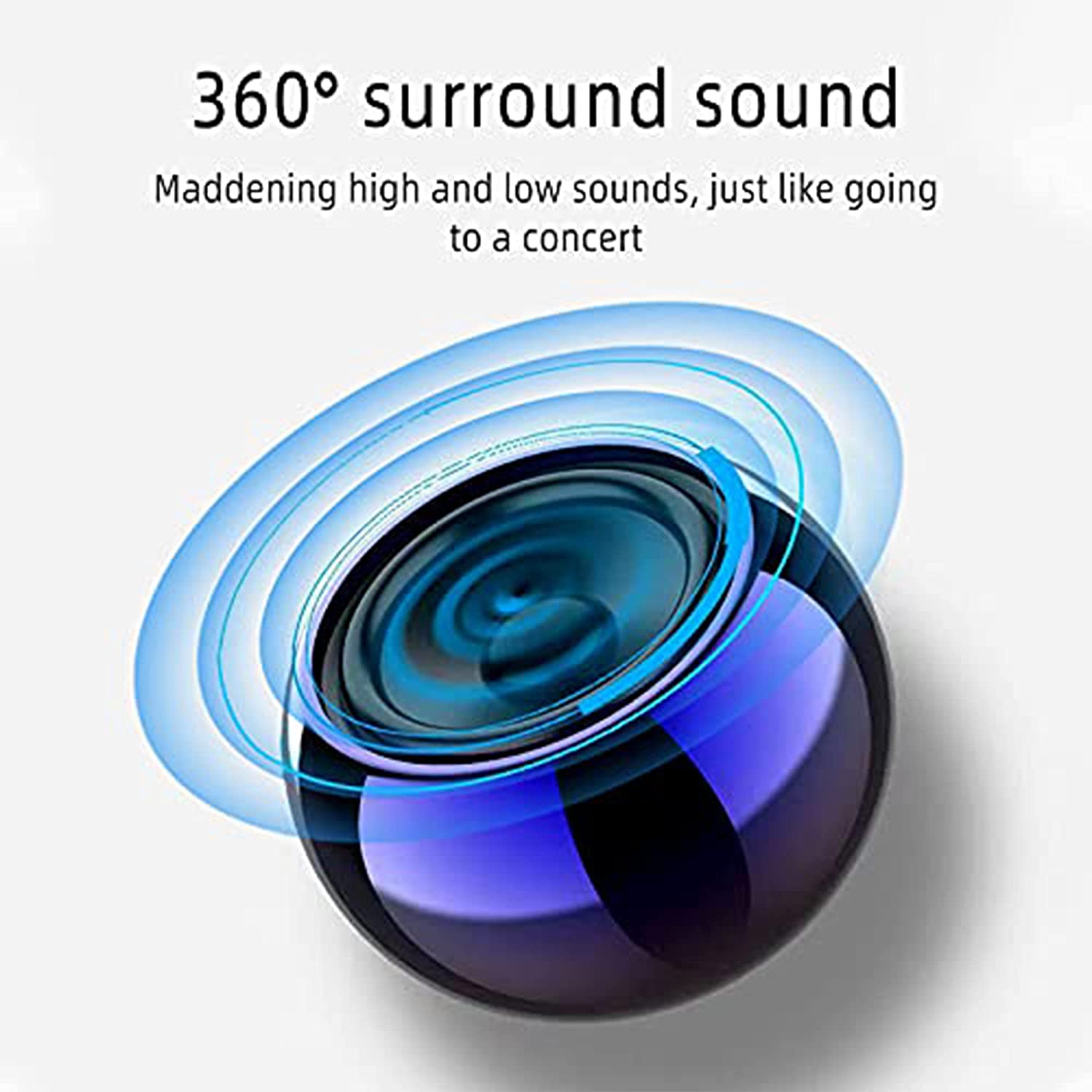 Wireless Bluetooth Mini Portable Speaker, Waterproof Wireless Portable Speaker with subwoofer, Sports Speaker, Small Steel Cannon, Stereo HD Surround Sound, Speaker for Any Smartphone. (purple)