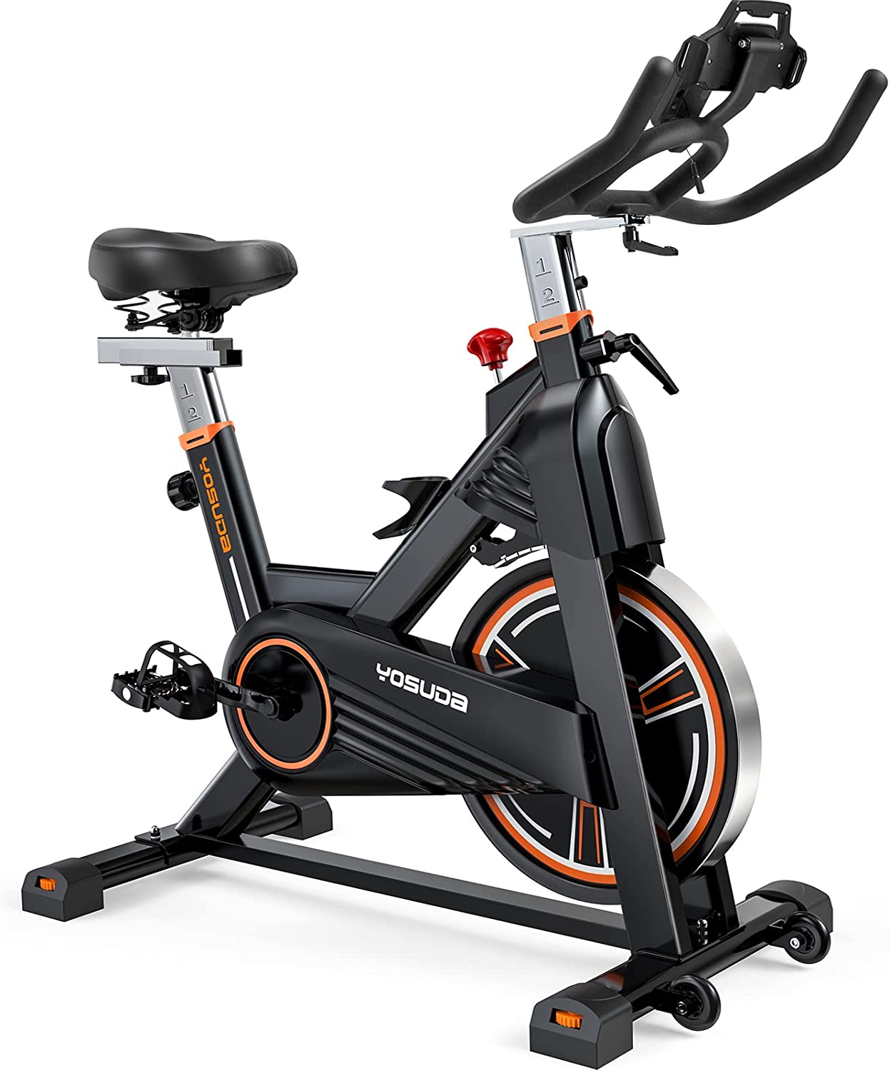 YOSUDA PRO Magnetic Exercise Bike 350 lbs 010C/Indoor Cycling Bike Stationary Bike 007A 330 lbs for Home Gym with Comfortable Seat Cushion