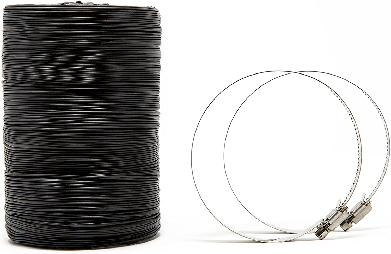 Flexible Clothes Dryer Duct - 10 Foot by 4 Inch | Includes 2 Premium Screw Clamps