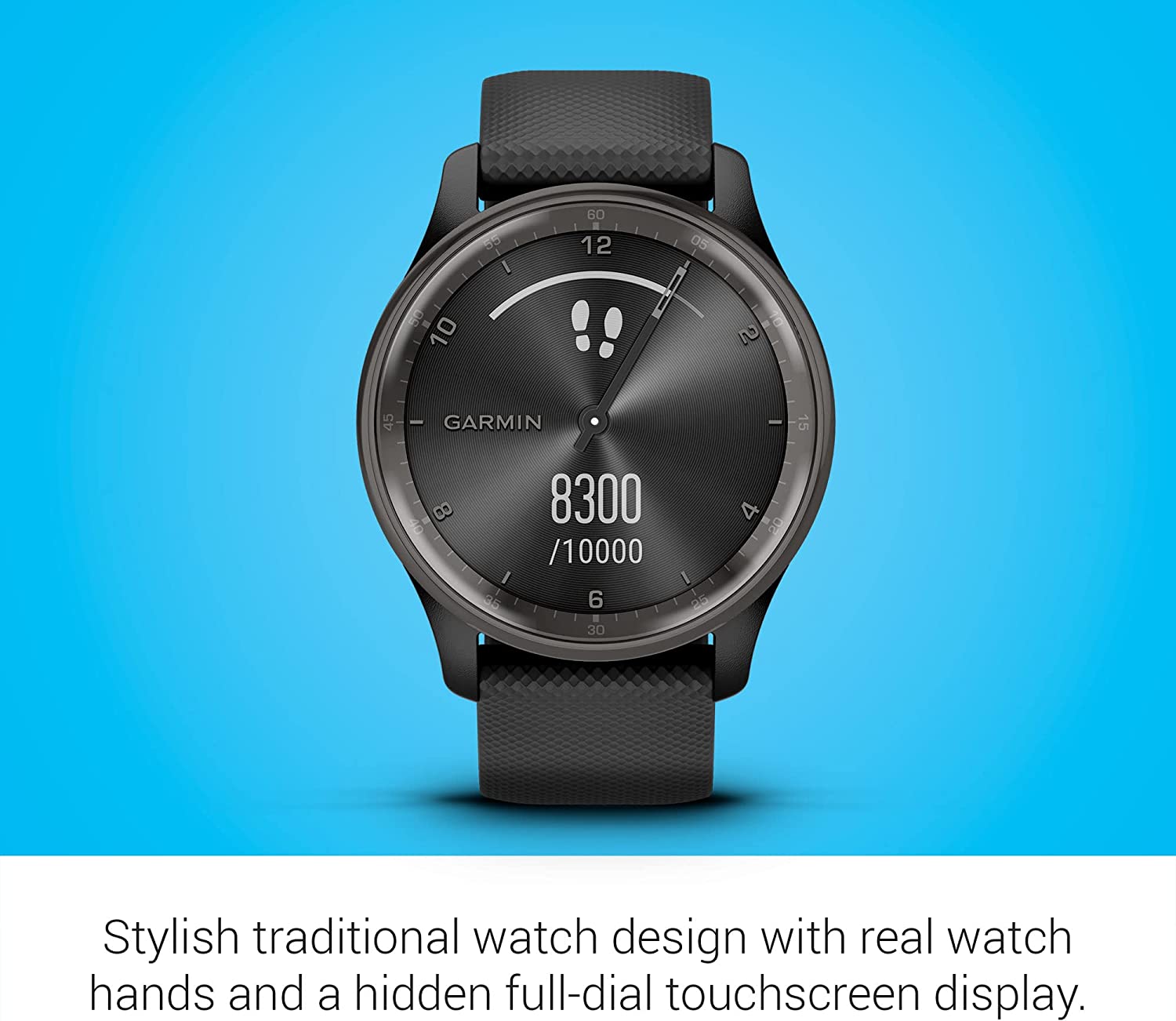 Garmin vívomove Trend, Stylish Hybrid Smartwatch, Long-Lasting Battery Life, Dynamic Watch Hands and Touchscreen Display, Ivory