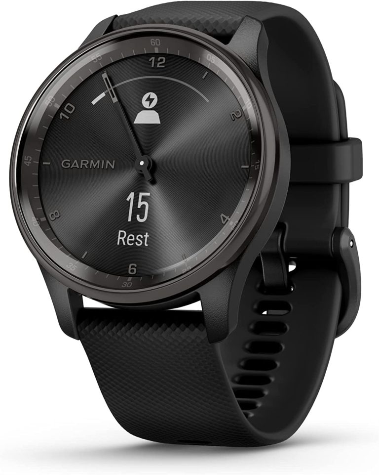 Garmin vívomove Trend, Stylish Hybrid Smartwatch, Long-Lasting Battery Life, Dynamic Watch Hands and Touchscreen Display, Ivory