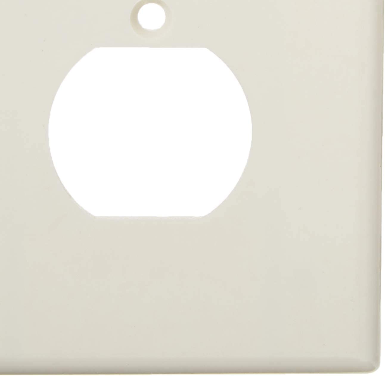 Leviton 80505-W 2-Gang 1-Toggle 1-Duplex Device Combination Wallplate, Midway Size, White