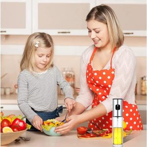 MISSOLO Oil Sprayer for Cooking, Oil Mister, Oil Spray Bottle, Handy Olive Oil Sprayer Kitchen Gadgets for Salad Making, Baking, Cooking,Air Fryer,BBQ (with funnel)