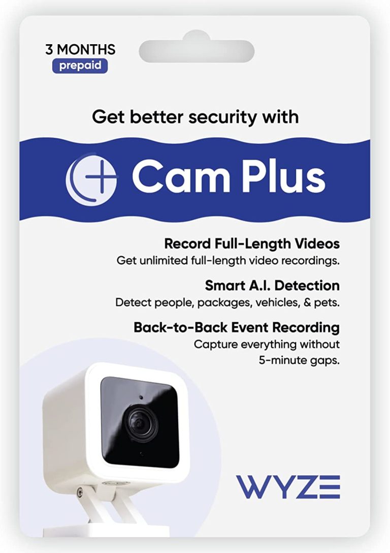 Wyze Cam Plus 3 Month Subscription (Packaging May Vary)