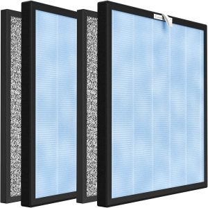 2 Packs HSP001 Replacement Filter Compatible with HSP001 Smart Air Cleaner Purifier for Home,Large Room, 4 Stages Filtration with H13 True HEPA Filter