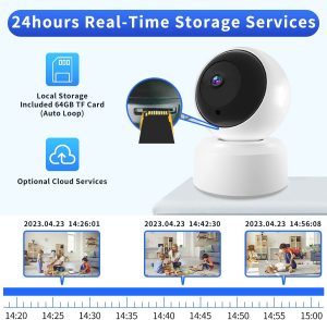 2K Indoor Camera, 5G & 2.4G Security Pet Camera for Baby Monitor, 360° PTZ Wireless Cameras for Home Security with Night Vision Motion Detection Compatible with Alexa