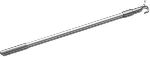 Draw Rod for Cordless Window Blinds and Shades, Universal Pull Rod and Adjustable Cordless Window Shades Down and Up (13-24 inches, Silver Metal Rod)