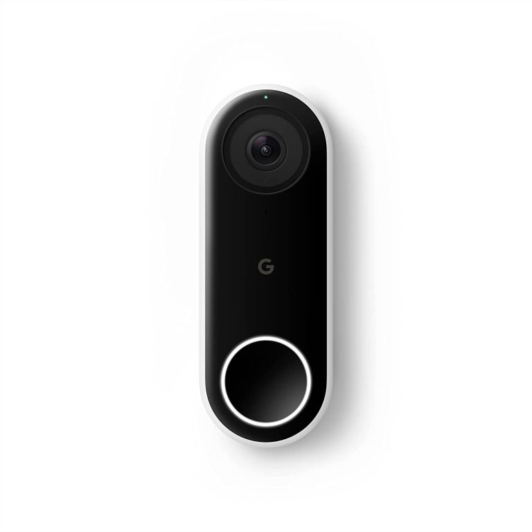 Google Nest Doorbell (Wired) – Formerly Hello Video Doorbell with 24/7 Streaming – Smart Doorbell Camera for Home with HDR Video, HD Talk and Listen, Night Vision, and Person Alerts