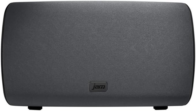 JAM Symphony WiFi Home Audio Speaker with Amazon Alexa Voice Service, Stream Music, Built-in Intercom, Sync up to 8 Speakers for Home Audio, Control Speakers with Smartphone App, HX-W14901 Black