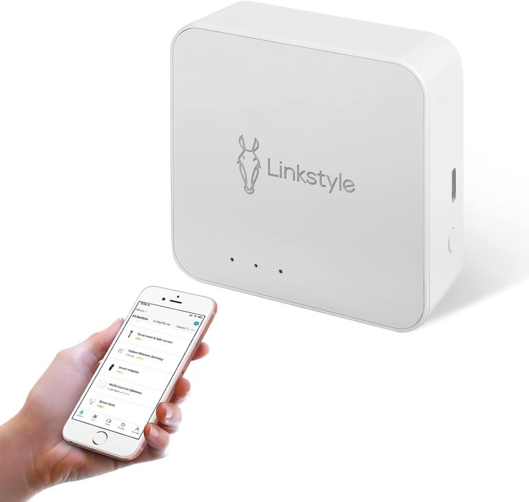 LINKSTYLE NEXOHUB Smart Home Wireless Gateway Hub, Multi-Mode Bluetooth Hub Compatible with All Linkstyle and Zigbee Smart Devices, Works with Google Assistant & Alexa