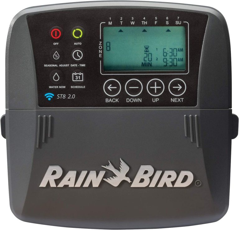 Rain Bird ST8I-2.0 Smart Indoor WiFi Sprinkler/Irrigation System Timer/Controller, WaterSense Certified, 8-Zone/Station, Compatible with Amazon Alexa