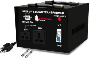 ROCKSTONE POWER 3000 Watt Voltage Converter Transformer - Heavy Duty Step Up/Down AC 110V/120V/220V/240V Power Converter - Circuit Breaker Protection – DC 5V USB Port - CE Certified [3-Year Warranty]