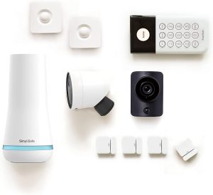 SimpliSafe 10 Piece Wireless Home Security Mechanism with Outdoor Camera - Optional 24/7 Professional Monitoring - No Contract - Compatible with Alexa and Google Assistant