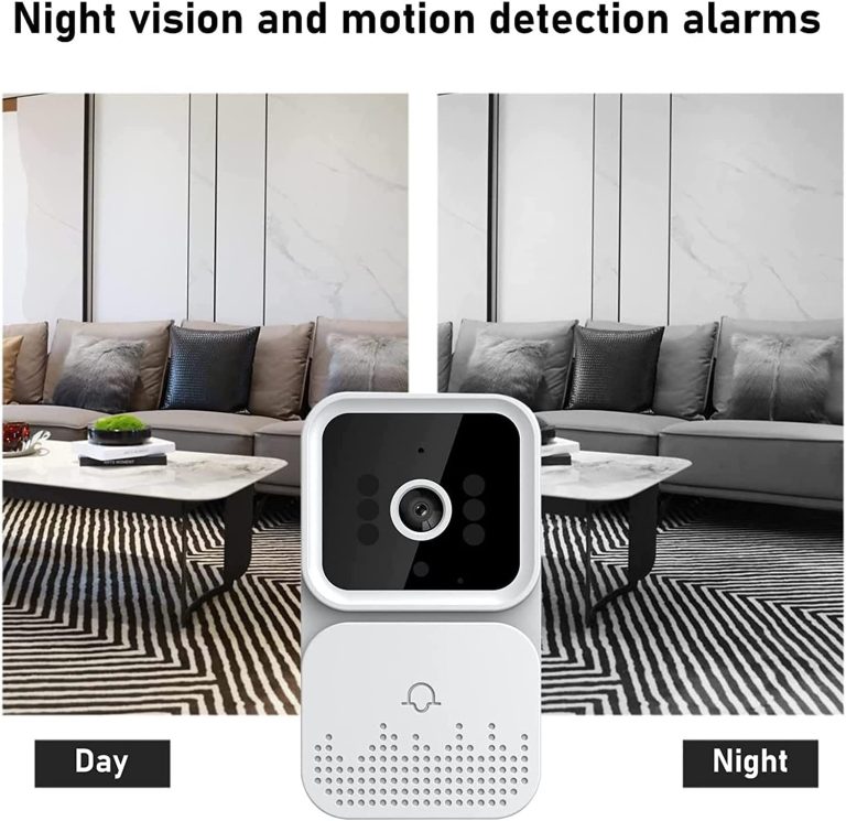 Smart Video Doorbell Camera Doorbell Wireless with Chime Night Vision Cloud Storage for Home Apartment Office Room