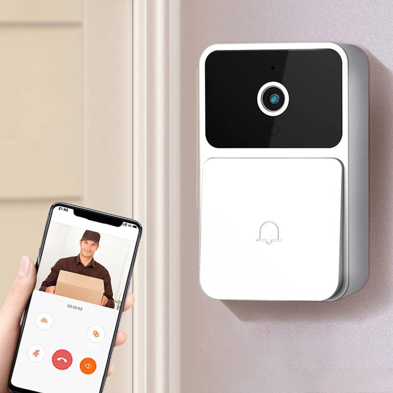 Smart Wireless Remote Video Doorbell, Upgrate Intelligent Visual Doorbell Home Intercom HD Night Vision WiFi Rechargeable Security Door Doorbell, Two-Way Calls, Photos, Recording, Etc