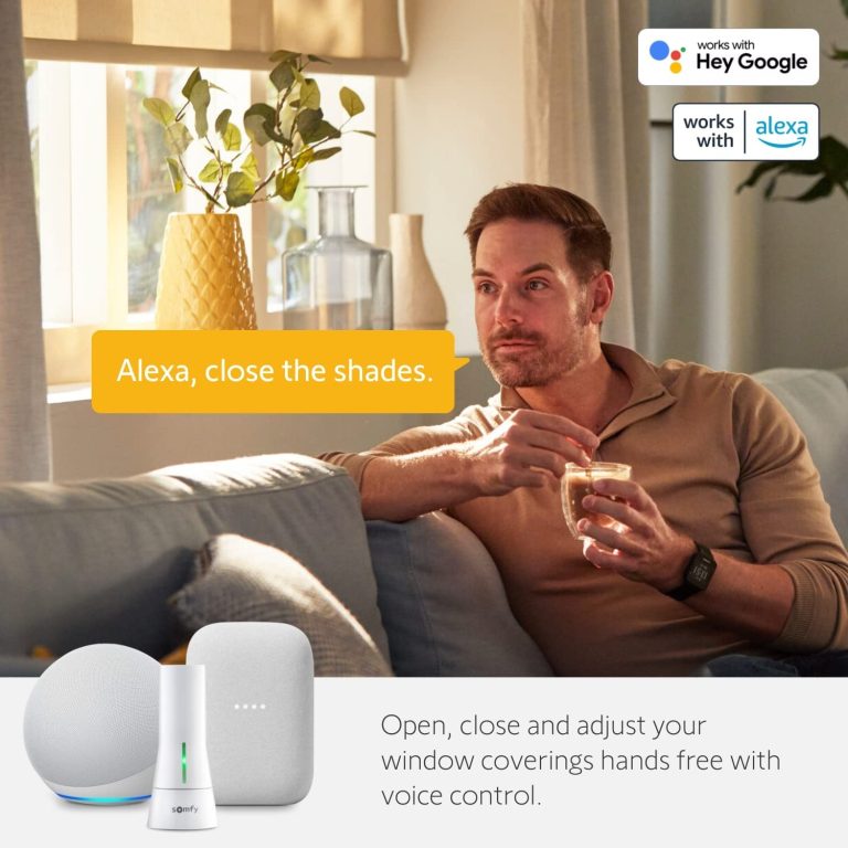 Somfy TaHoma Hub – Smart Home Gateway for RTS Blinds, Shades, Awnings – Works with Alexa, Google Assistant, Philips Hue – Integrate with Brilliant & SmartThings – Wifi or Ethernet #1811731 & 1870470
