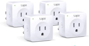 TP-Link Tapo Smart Plug Mini, Smart Home Wifi Outlet Works with Alexa Echo & Google Home, No Hub Required, New Tapo APP Needed (P100 4-pack)