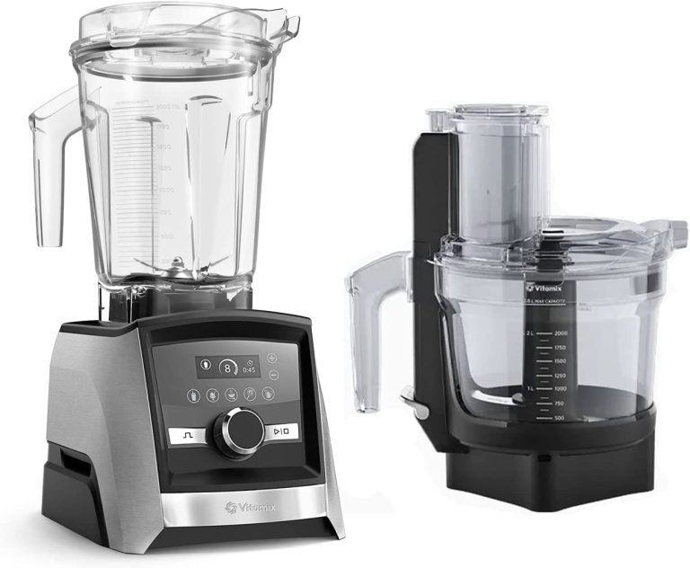 Vitamix Ascent 3500 & Food Processor Bundle Brushed Stainless Steel