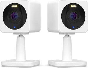 WYZE Cam OG Indoor/Outdoor 1080p WI-Fi Smart Home Security Camera with Color Night Vision, Built-in Spotlight, Motion Detection, 2-Way Audio, Compatible with Alexa & Google Assistant, White (2-Pack)