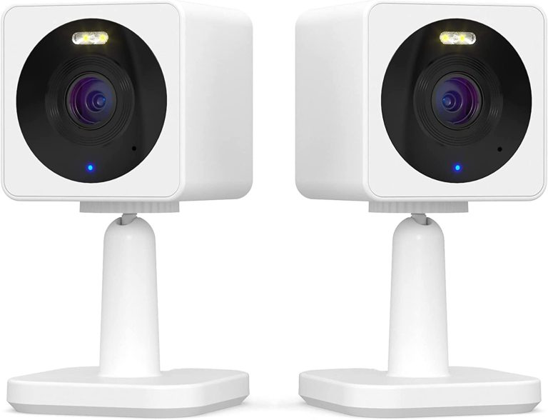 WYZE Cam OG Indoor/Outdoor 1080p WI-Fi Smart Home Security Camera with Color Night Vision, Built-in Spotlight, Motion Detection, 2-Way Audio, Compatible with Alexa & Google Assistant, White (2-Pack)