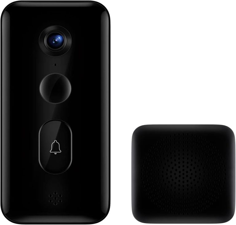 Xiaomi Smart Doorbell 3, Sharp 2K Clarity, Clear Video in Dark, Real-Time Monitoring, Diagonal 180° Ultra-Wide Outlook, Advanced AI Motion Detection, Smart Voice Transition Intercom, 5200mAh Battery, Black