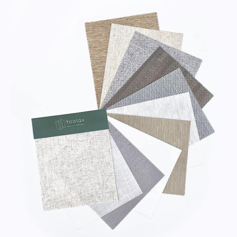 Yoolax Half Shading and 80% Shading Roller Shades Fabric Samples