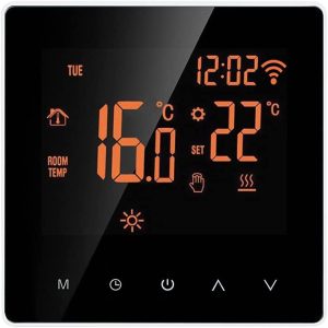 YXWYWC Thermostat 16A /NO Orange/White Smart Thermostat Digital Temperature Controller APP Control LCD DisplayTouch Screen