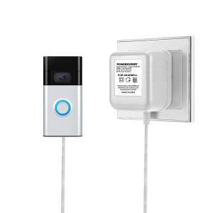 24 Volt Transformer, 500mA C Wire Power Adapter Thermostat, Competible with Nest, Ecobee, Sensi, Honeywell Doorbell and Any Doorbells, Extra Long 315" Cable