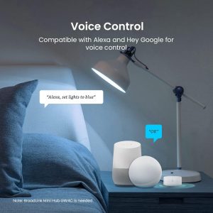 BroadLink Smart Home Starter Kit - Includes 3 Bulbs, 1 Scene Switch and 1 Hub, Uses FastCon and BLE Tech, Works with Alexa and Google Home
