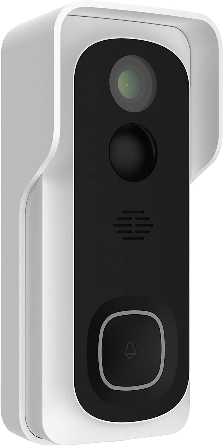 Feit Electric Doorbell Camera, Wireless Video Doorbell, 2.4 GHz WiFi, No Hub, Two-Way Audio, Motion Detection, Night Vision, 1080p HD, Micro SD Card Storage, Hardwired or Battery, CAM/Door/WiFi/BATG2
