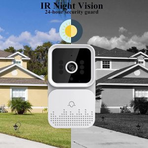 iric Smart Video Doorbell Camera Doorbell Wireless with Chime Night Vision,Cloud Storage for Home Apartment Office Room