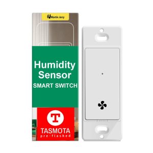 Smart Humidity Sensor Switch by Martin Jerry | tasmota with ESP8266 2.4G WiFi chip, Fan Command for Home Assistant | Smart Home Devices via MQTT
