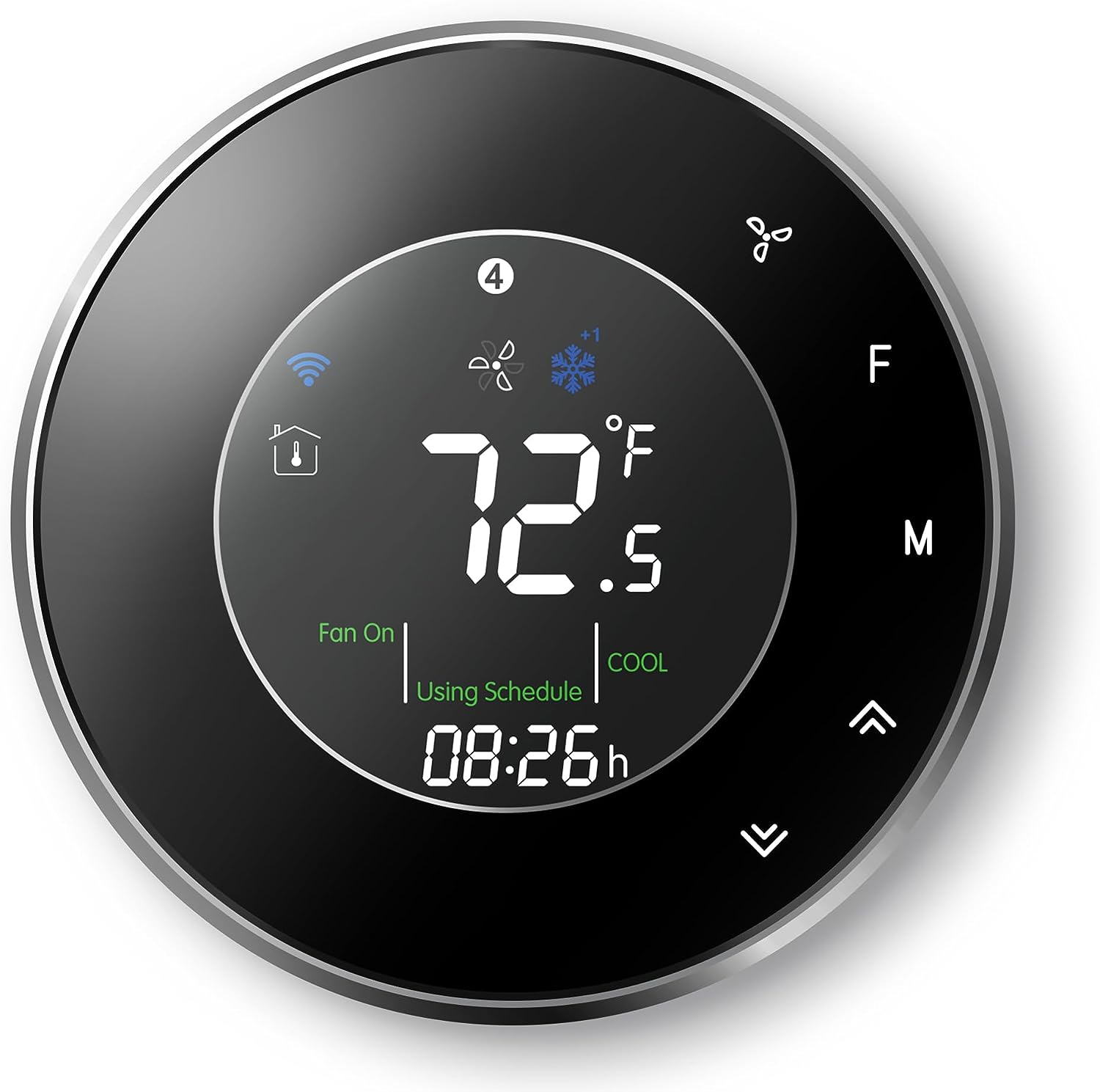 Smart Thermostat for Home, WiFi Programmable Digital Thermostat, Black-A3