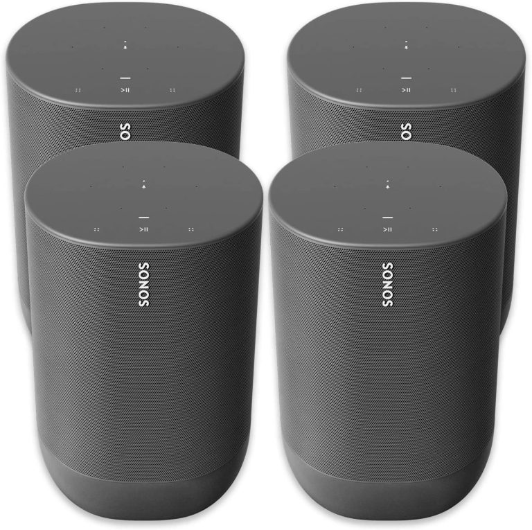 Sonos Move – Battery-Powered Smart Speaker, Wi-Fi and Bluetooth with Alexa Built-in – Black​​​​​​​