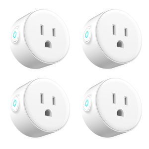 WiFi Smart Plug for Alexa,Eessley Mini Wireless Mini Remote Command Outlet with Timing Function,Compatible with Amazon Alexa Google Home,Echo Dot and IFTTT, No Hub Required Smart Socket - 4 Packs