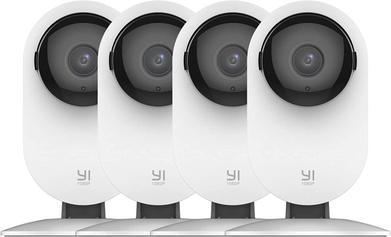YI 4pc Security Home Camera, 1080p 2.4G WiFi Smart Indoor IP Cam with Night Vision, 2-Way Audio, AI Human Detection, Phone App, Pet Cat Dog Cam – Works with Alexa and Google