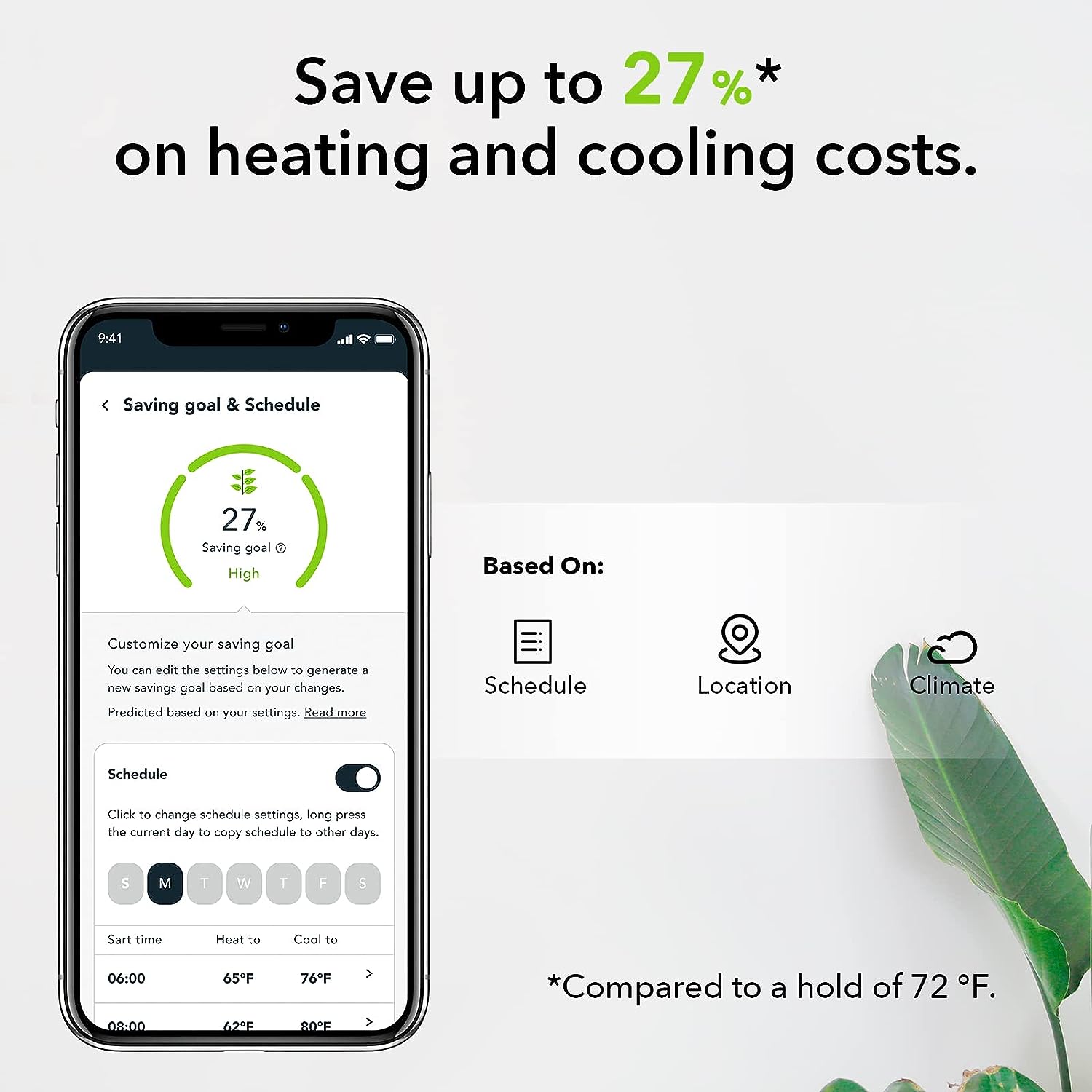 Degrii Smart Thermostat with Energy Saving, WiFi Programmable Thermostat DIY Installation in 15 mins, Compatible with Alexa and Google Assistant