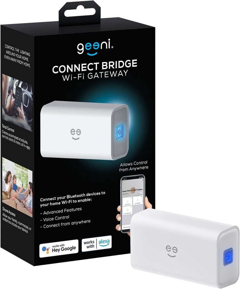 Geeni Connect Bridge Smart Home Hub – WiFi Bluetooth Bridge Gateway Hub – Works with Smart Life App and Tuya, Voice Control, Compatible with Alexa and Google Home Assistant