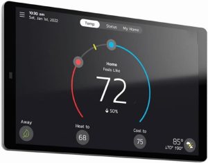 Lennox S40 (22V24) Smart Thermostat, Touchscreen, WiFi, Communicating System Control, Programmable, High Efficiency, Geo-Fencing, Remote Access, Wi-Fi and Alexa Enabled, Easy Installation