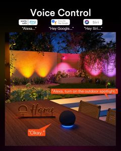 Lumary Smart Landscape Lights Pro 500LM, 6 Pack Low Voltage Landscape Lighting IP65 Waterproof, 65FT RGBAI Color Changing Outdoor Spot Lights for Yard Garden Patio, APP/Remote/Voice Control