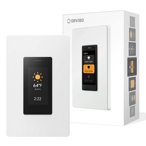 ORVIBO Smart Touchscreen Dimmer Switch, 2.4GHz WiFi Dimmer Switch with Home Talk, Works with Amazon Alexa and Google Home, Single Pole and Neutral Wire Required