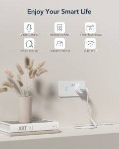 Smart Plug GNCC, Alexa Smart Plugs That Work with Alexa and Google Home, Smart Life Plugs Smart Outlet with WiFi Remote Control and Timer Function 2.4GHz Wi-Fi Only 4Packs New Year Gift