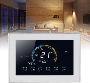 Smart Thermostat, Smart Programmable Thermostats Programmable Thermostat Voice APP Control Room Thermostat with LCD Touch Screen for Home AC 95240V