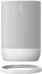 Sonos Move - Battery-Powered Smart Speaker, Wi-Fi and Bluetooth with Alexa Built-in - Lunar White