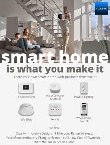 YoLink Smart Thermostat, Now Heat Pump Compatible, Android & iOS App, YoLink Hub or SpeakerHub Required