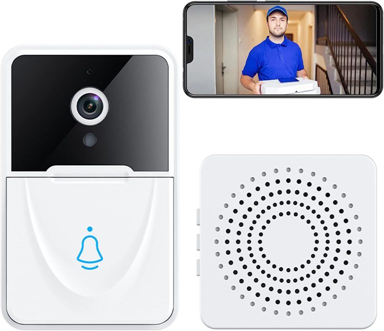 iric Smart Wireless Remote Video Doorbell, Home Intercom HD Night Vision WiFi Security Door Doorbell,Cloud Storage, 2-Way Audio