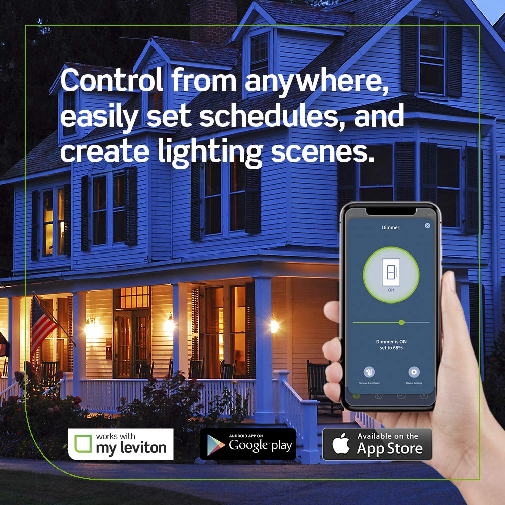 Leviton Decora Smart Outlet, Tamper-Resistant 15A, Wi-Fi 2nd Gen, Works with My Leviton, Alexa, Google Assistant, Apple Home/Siri & Wire-Free Companions for Switched Outlet, D215R-2RW, White