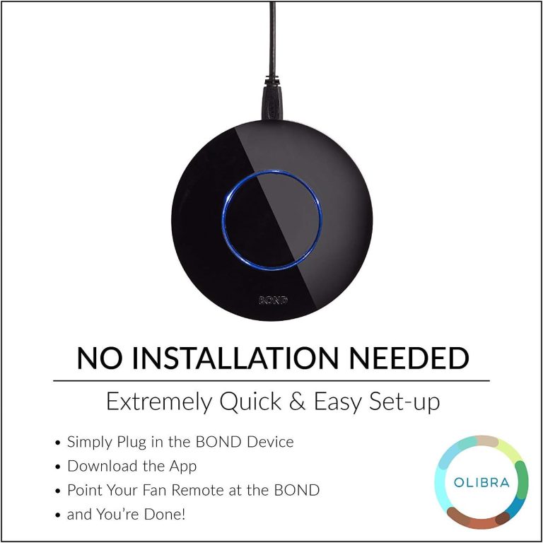 BOND | Add Wifi to Ceiling Fan, Fireplace or Somfy shades | Works with Alexa, Google Home | Remote Control with App | Works with iPhone or Android