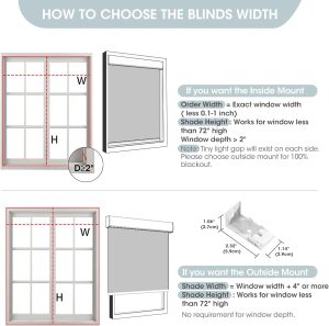 Canisteo Motorized Roller Shades for Windows with Remote Control, 100% Blackout Smart Blinds Rechargeable Motor Cordless for Home and Office, Essential White, 35" W X 72" H