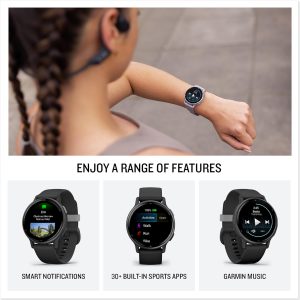 Garmin vívoactive 5, Health and Fitness GPS Smartwatch, AMOLED Display, Up to 11 Days of Battery, Orchid